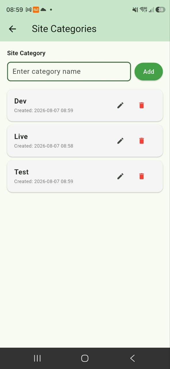 BeyondSite: Site Categories